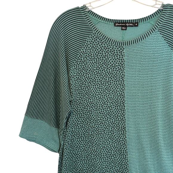 Gudrun Sjoden Mixed Print Pocket Dress Womens Medium Eucalyptus Green Modal - Picture 3 of 8